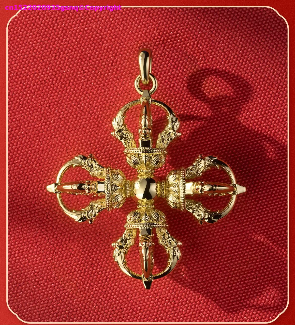 TOP Power Buddhist gold-plating Vajra talisman Thailand Tibet efficacious buddha Amulet Eliminate bad luck bless safety healthy