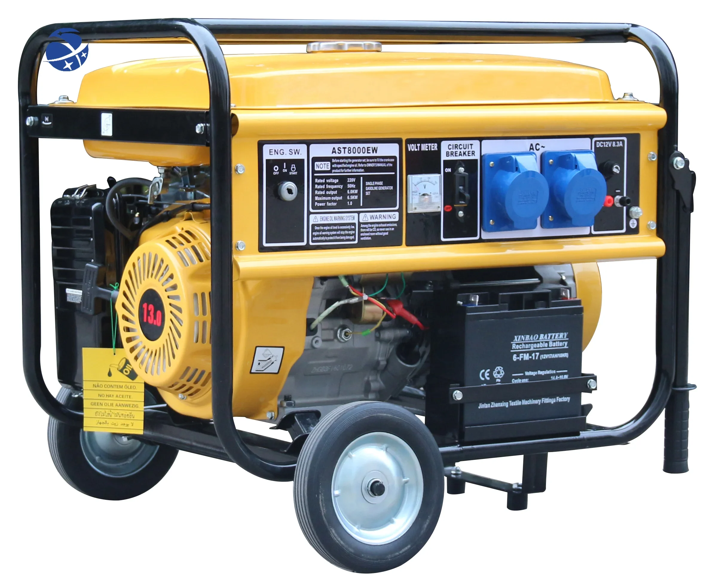 YUNYI Hot Discounted 2000w 2500w 2700w Single Cylinder Portable Gasoline Generator For Camping