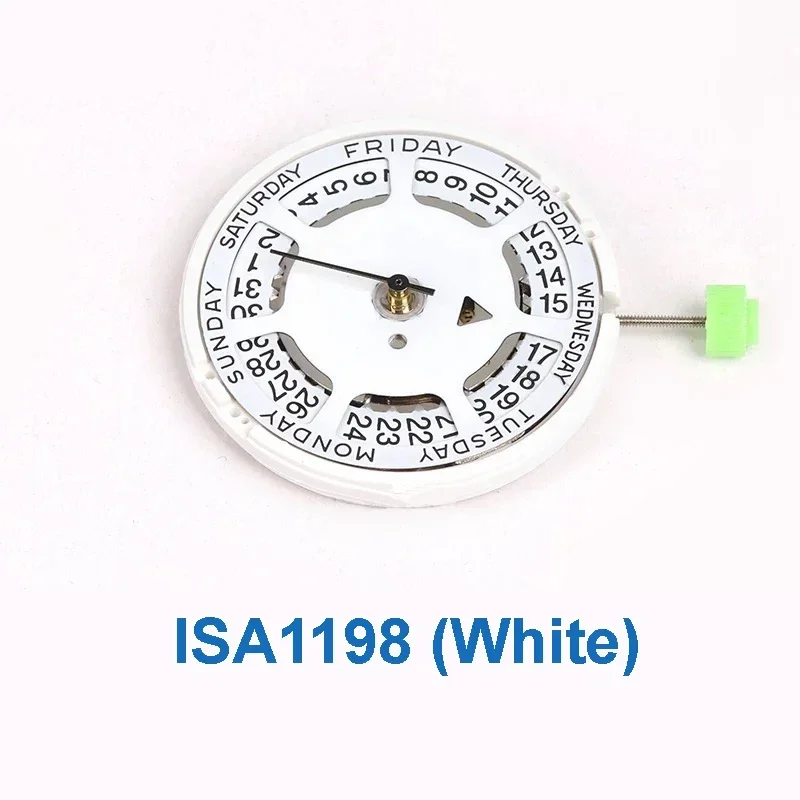 مشاهدة إصلاح استبدال أجزاء تاريخ حركة الكوارتز في الساعة 3 لحركة ISA 1198 التقويم المزدوج 3 ملحقات ساعة اليد