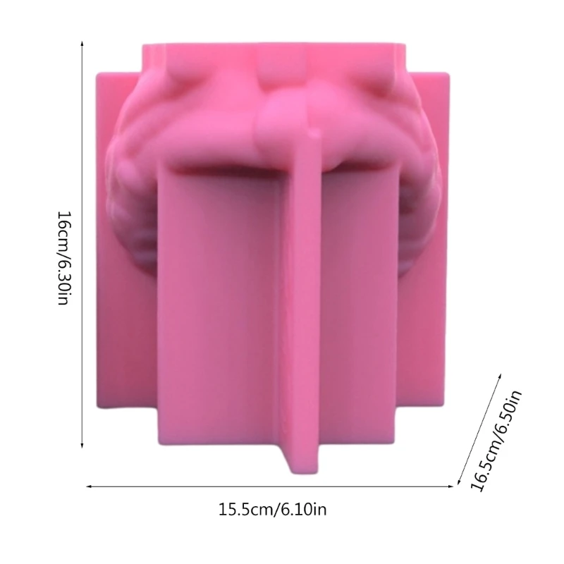 Castiçal silicone molde castiçal moldes anjo menino forma material silicone n58f