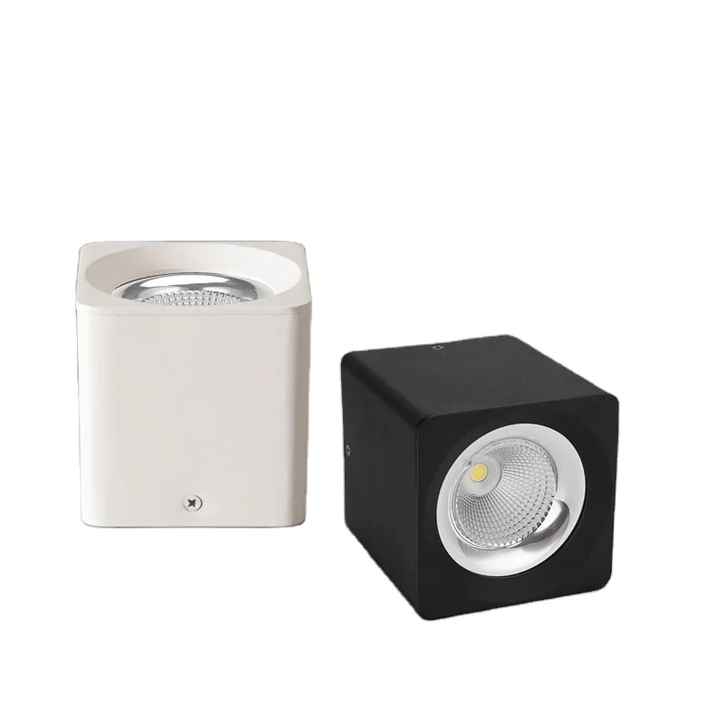 Good Quality Ceiling Wall Mounted Apparent Cob Downlight square Round Surface Spot Light