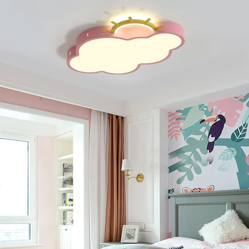 

LED Cloud Ceiling Lights iron Lampshade luminaire Ceiling Lamp children bedroom light fixtures Colorful lighting light WF1020