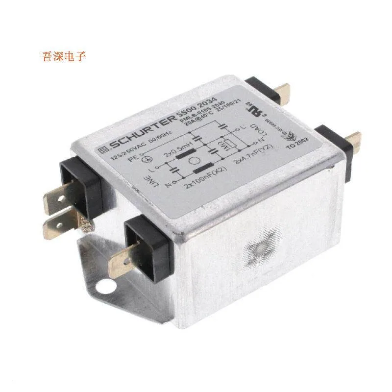 

5500.2034 | Однофазный, подходит для LINE F-ILTER 125V/250VAC 20A CHAS