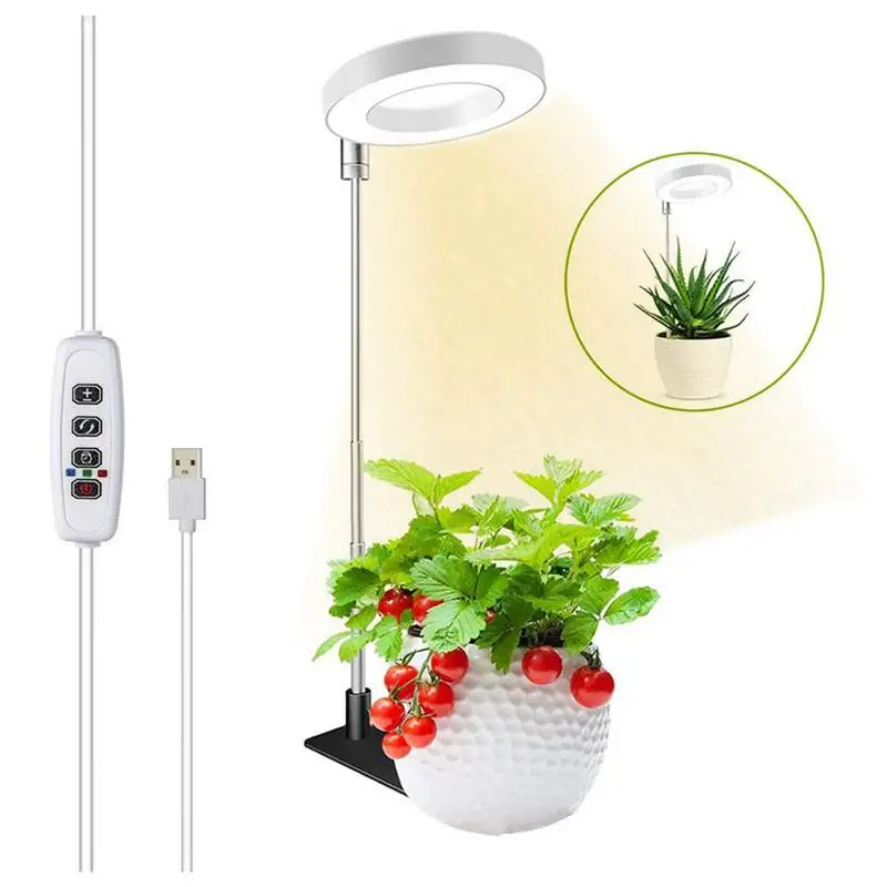 Full Spectrum Grow Light Long-lasting Greenhouse Fill Lamp LED Full Spectrum Grow Lights For Indoor Plants With 360 Rotation