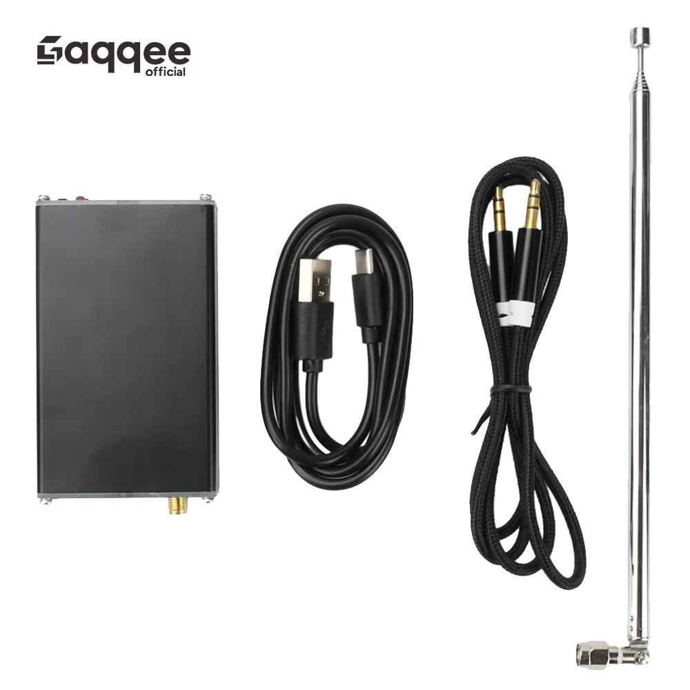 2000m FM Transmitter 0.5W with Digital Display Stereo 76-108MHz TYPE-C Radio Broadcast Campus Station