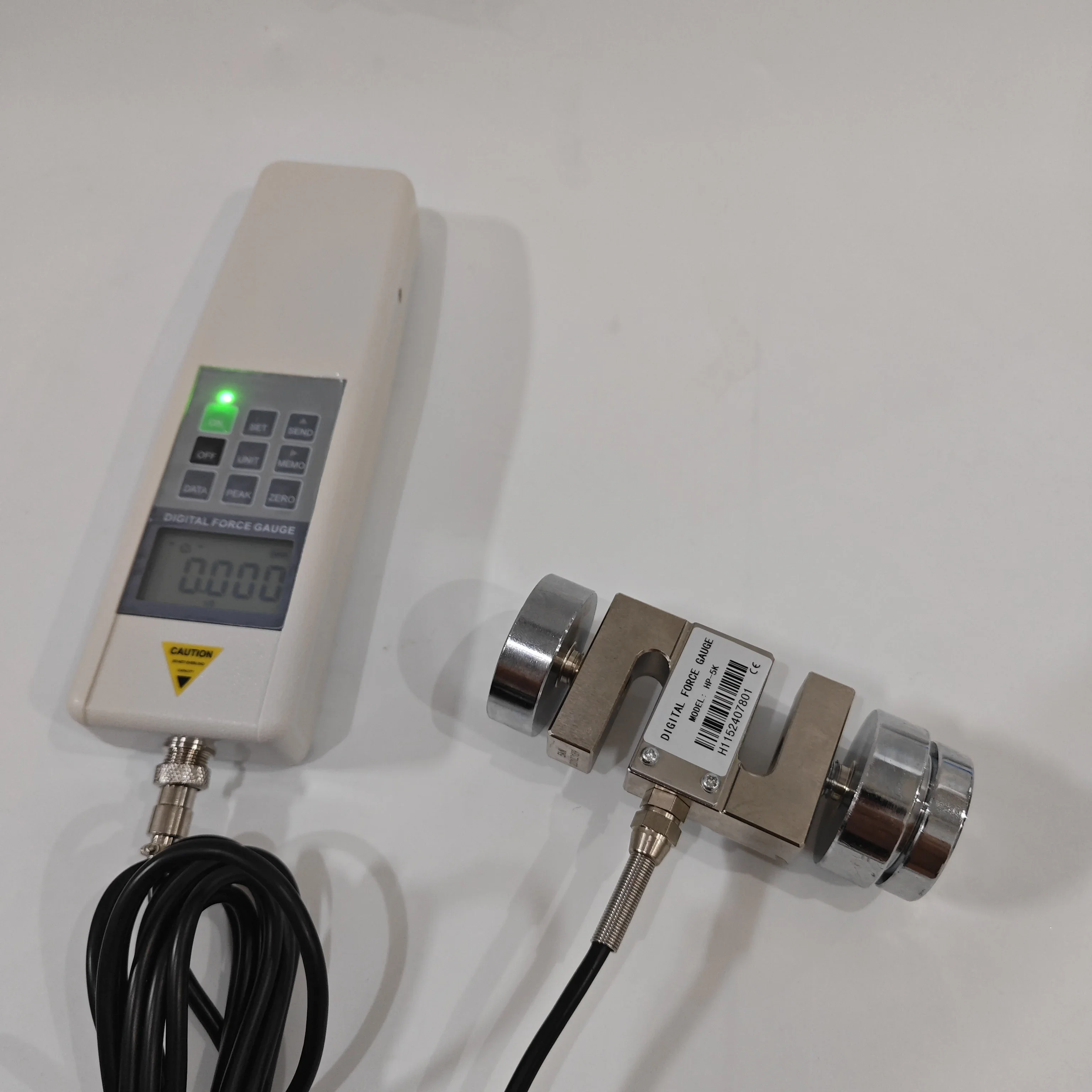 Digital Push Pull Force Gauge HP-5K, 5000N/500kg Tension and Compression Tester Dynamometer with USB Cable - view 5