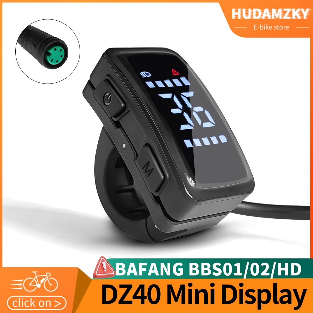 BAFANG Mini DZ40 Display Ebike Intelligent LCD Screen Waterproof Electric Bike Compitable for BAFANG BBS02B BBS01B BBSHD