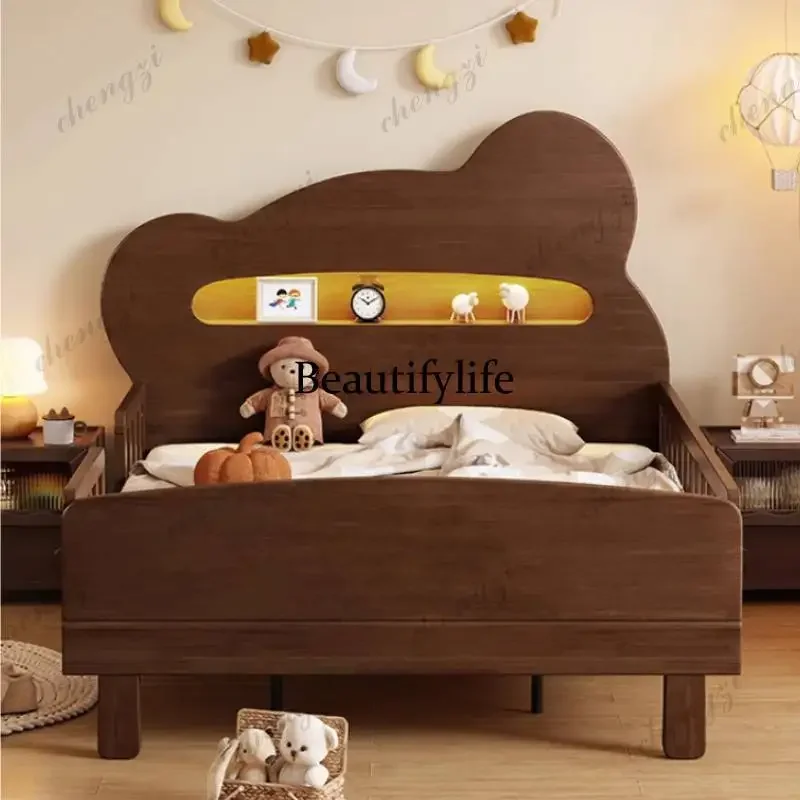 E182 Luxuce Expandable Kids Beds Decoration Normal Custom Princess Kids Bed Modern Design Single Lettino Per Bambini