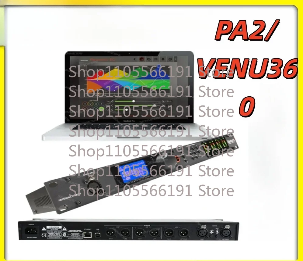Professional DBX PA2 DriveRack 2In6Out Digital Audio Processor, Loudspeaker Management System for Live Sound