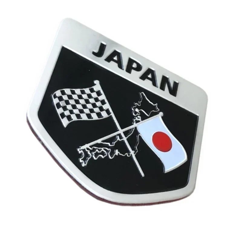 

1 шт., металлический японский гоночный флаг, эмблема, задняя крышка автомобиля, боковая наклейка на багажник для 350Z 370Z