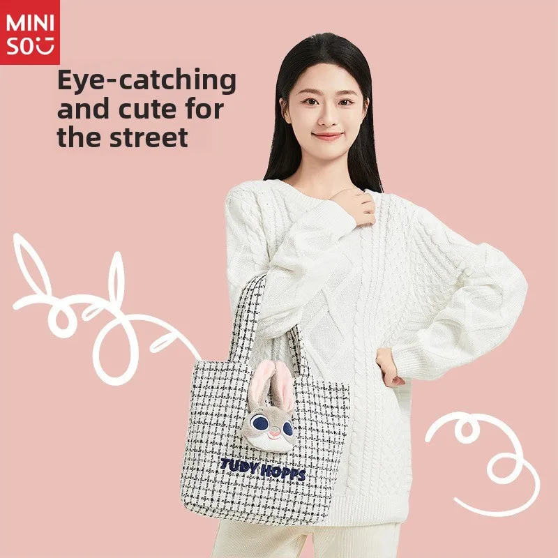 Disney Plush Tote Bag for Women, Cute Large Shoulder Bag with Character Figure