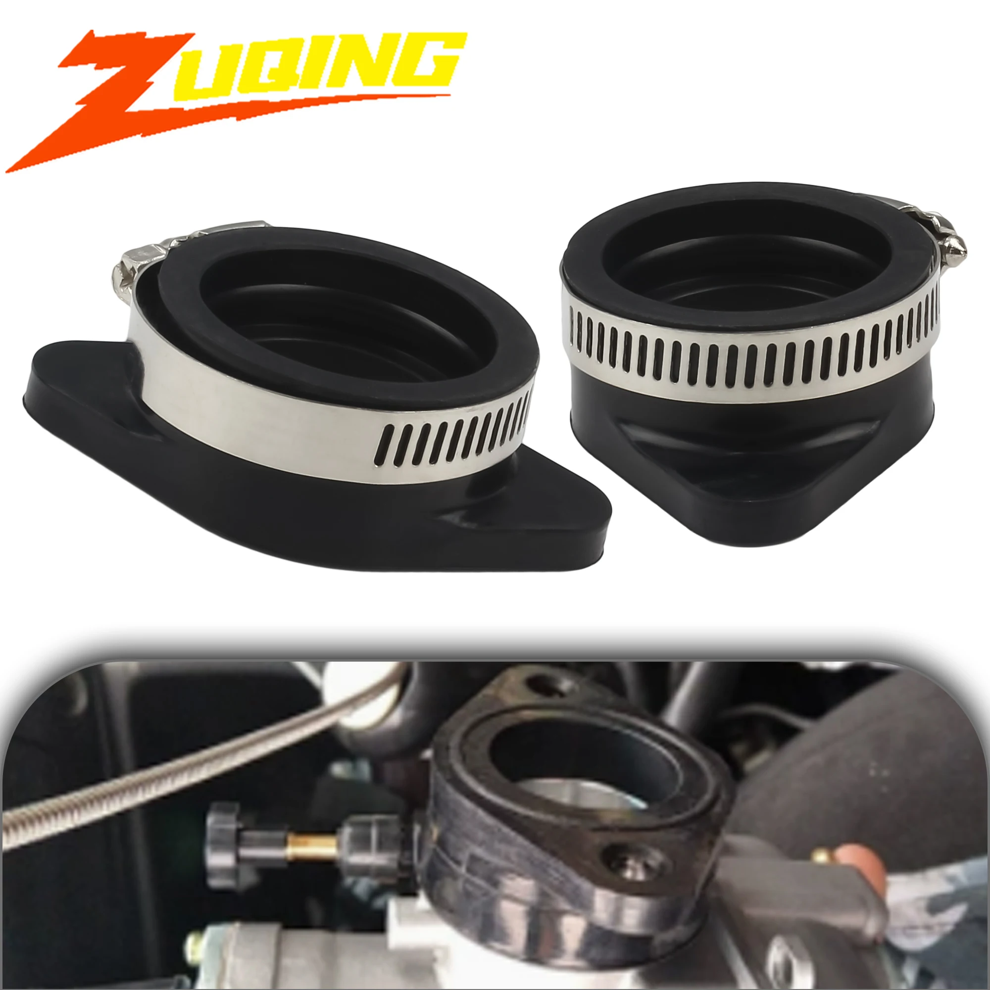 32mm 34mm Universal Motorrad Vergaser Ansaugkrümmer Gummi Interface Adapter für PWK Mikuni Motor Motocross Zubehör