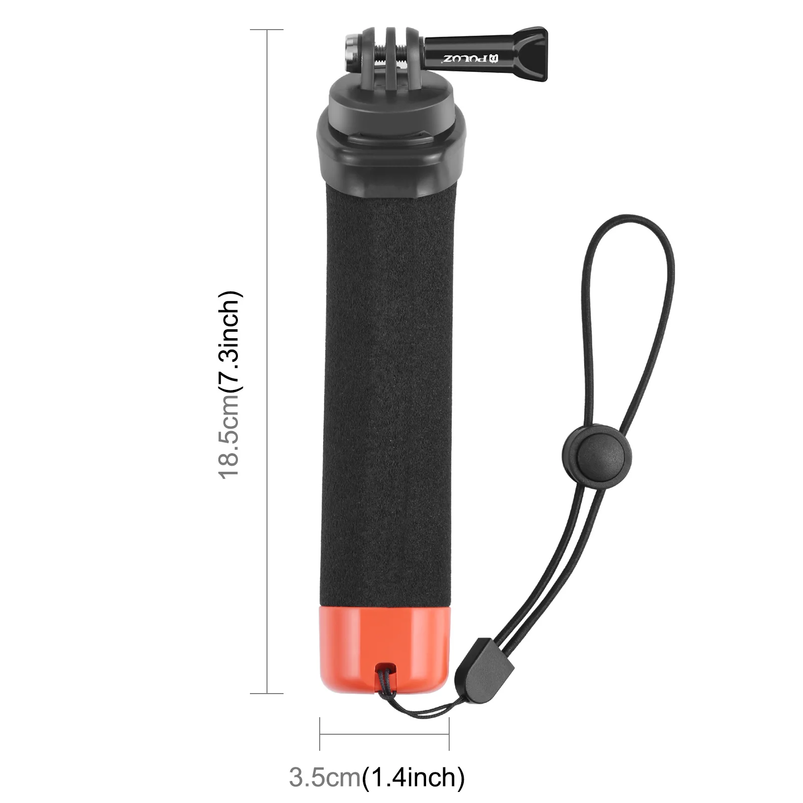 Swiming Diving Surfing Floating Bar Hand Grip Buoyancy Selfie Stick with Quick-release Base for GoPro HERO Insta360 SJcam Camera