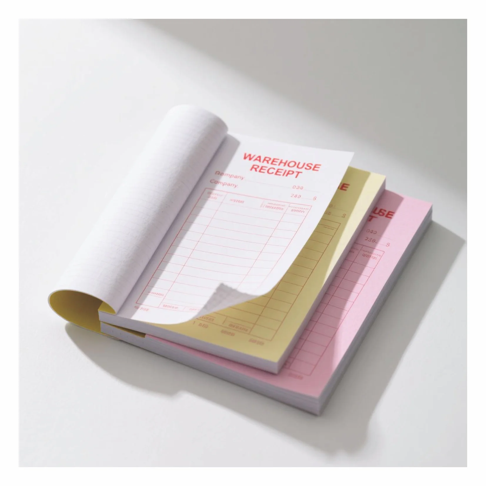 Secure Carbonless Receipts For Financial Record Keeping