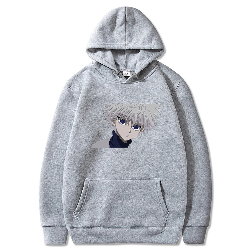 Hunter X Hunter Japan Anime Men Women Hoodies Killua Zoldyck Gon Harajuku Unisex Pullover Casual Plus Size Sweatshirt Streetwear