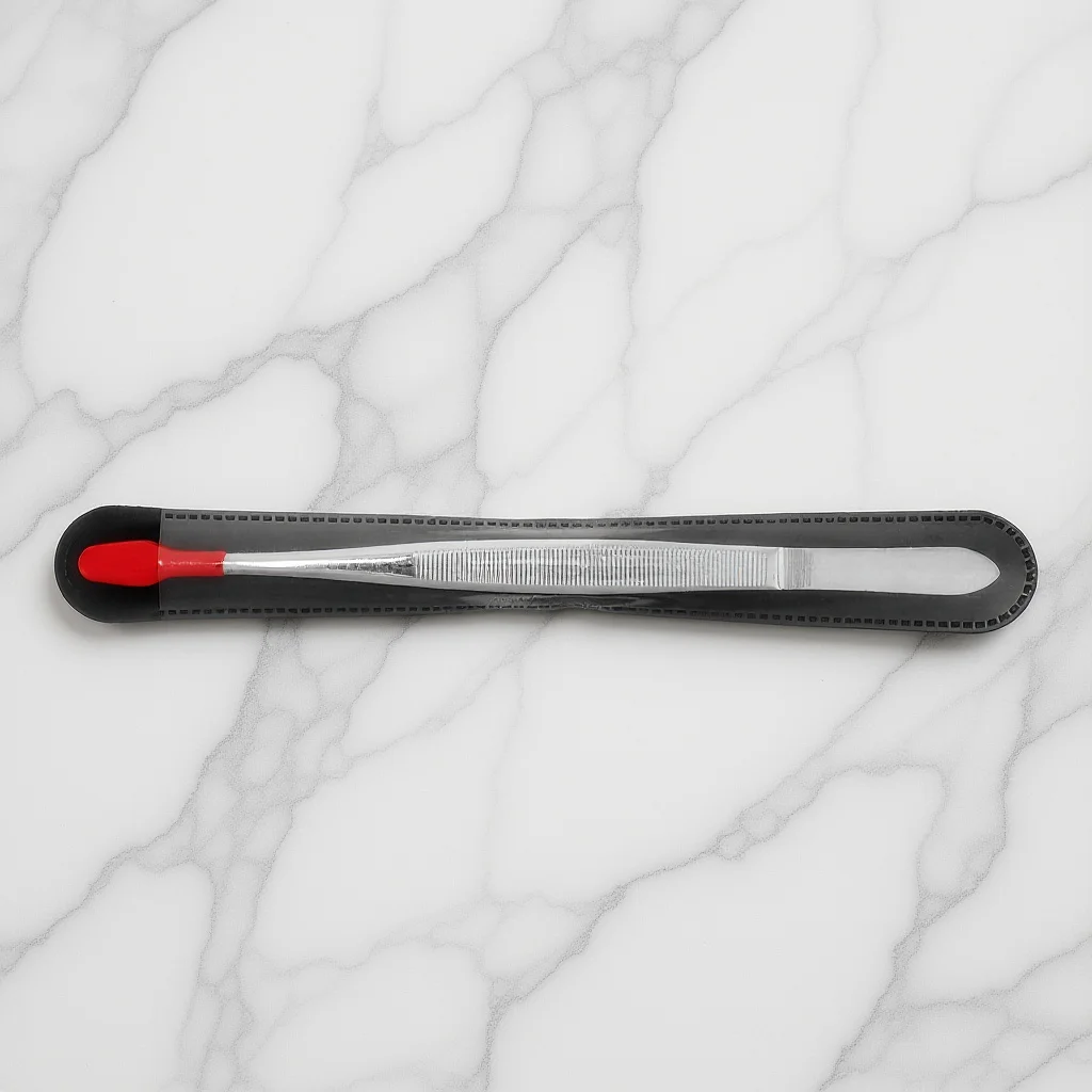 

Rubber Coated Tweezers Stainless Steel Long Tweezers for Crafts Jewelry Hobby Stamp Coin Collector Tool Stamp Tweezer Tongs