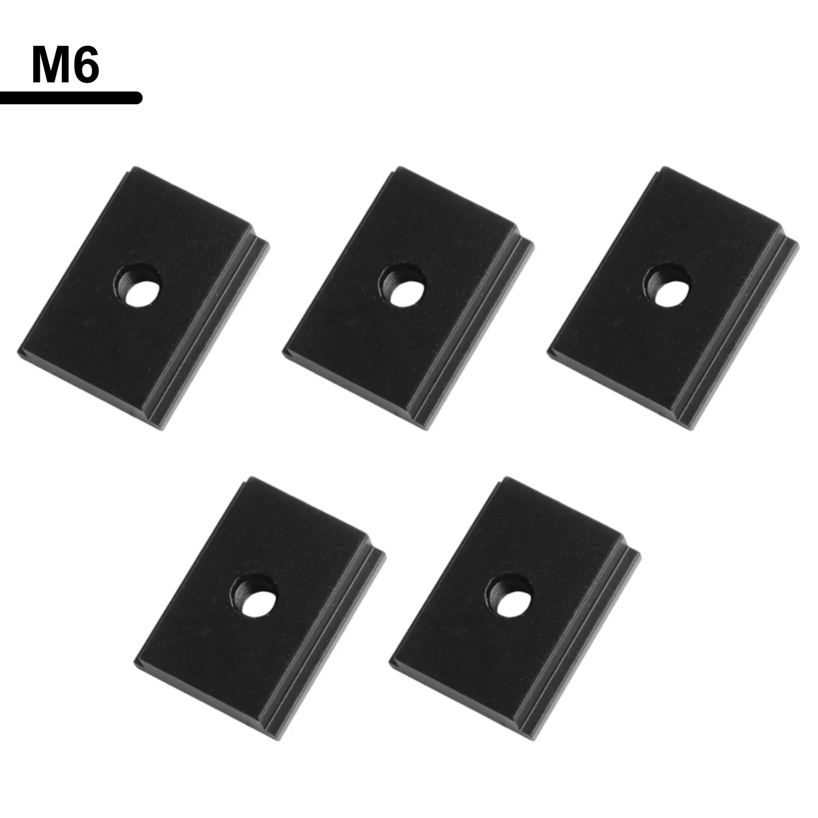 

5pcs T-track Sliders For Tables Saws Drills Milling Tables Woodworking Tool T Slot Nut M6 Threaded Aluminum Alloy T-Track Slider