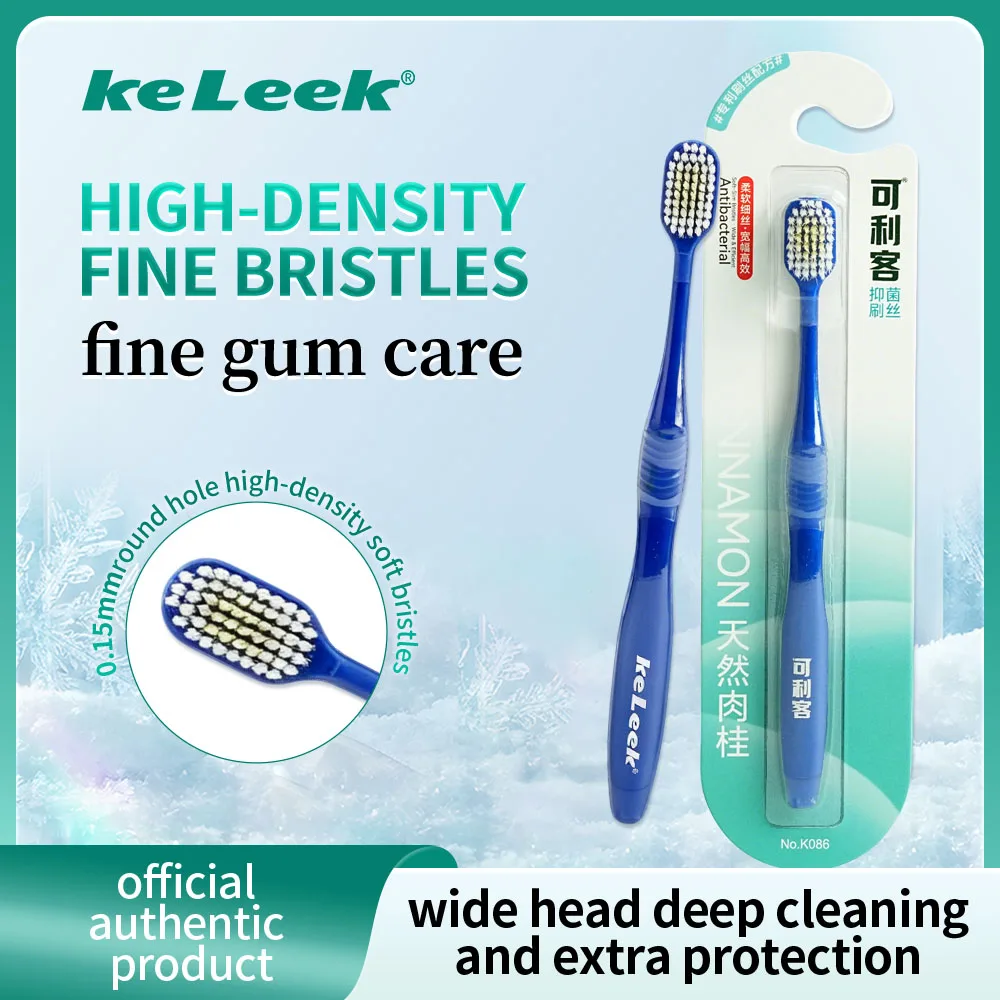 Dense Ultra‑Soft Bristles Toothbrush Deep Reach to Clean Teeth Gaps Food Residues Gentle on Gums Daily Household Oral Care