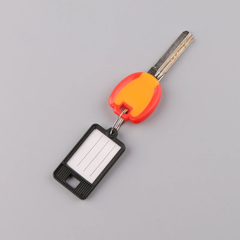 Plastic Label Keychain Luggage Tag Hotel Number Tag Number Plate Colorful Classified Key Ring Wholesale