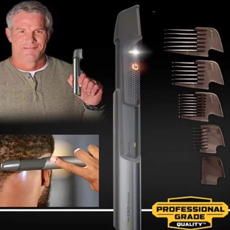 

Водонепроницаемый моющийся беспроводной электрический набор для бритья, включающий беспроводной триммер для мужского тела с регулируемой длиной и машинку для стрижки волос.