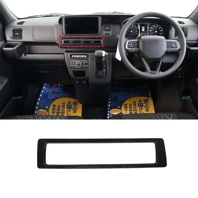 

For Daihatsu Atrai Hijet Cargo 2022-23 ABS Car Central Control Air Outlet Decorative Frame Sticker Car Accessories