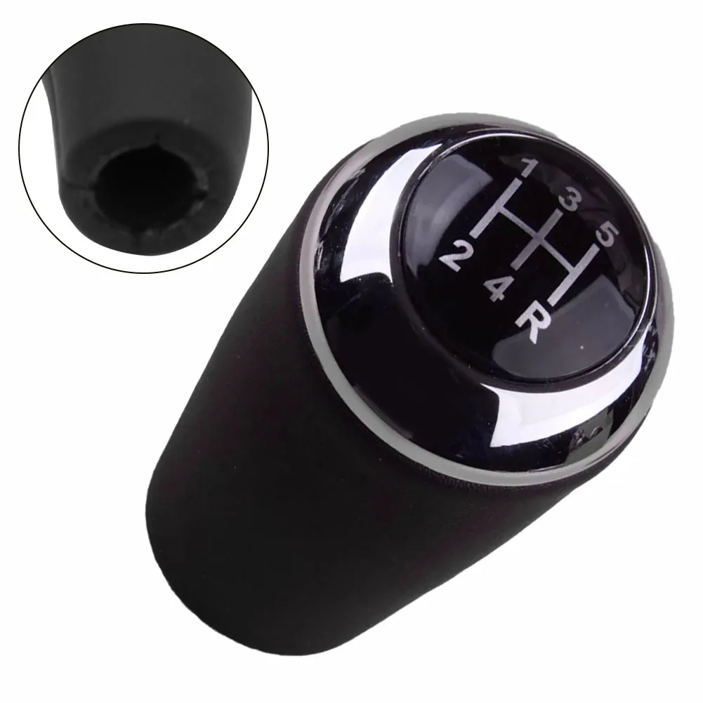 5-Speed Gear Knob 5-Speed Shift Knob Sporty Look Stylish Design Comfortable Grip Easy Installation High Universality