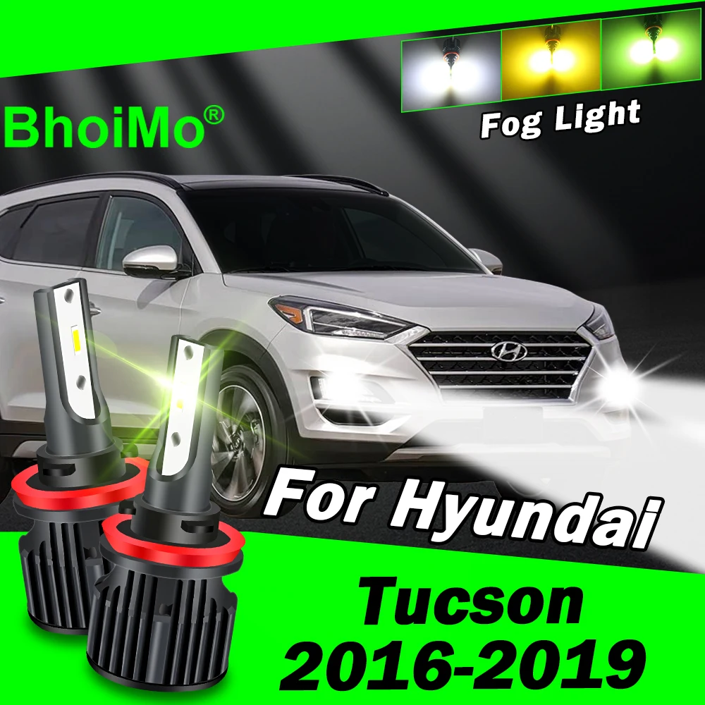 

BhoiMo Front Fog Light Lamp For Hyundai Tucson 2016 2019 Led Bulb 2017 2018