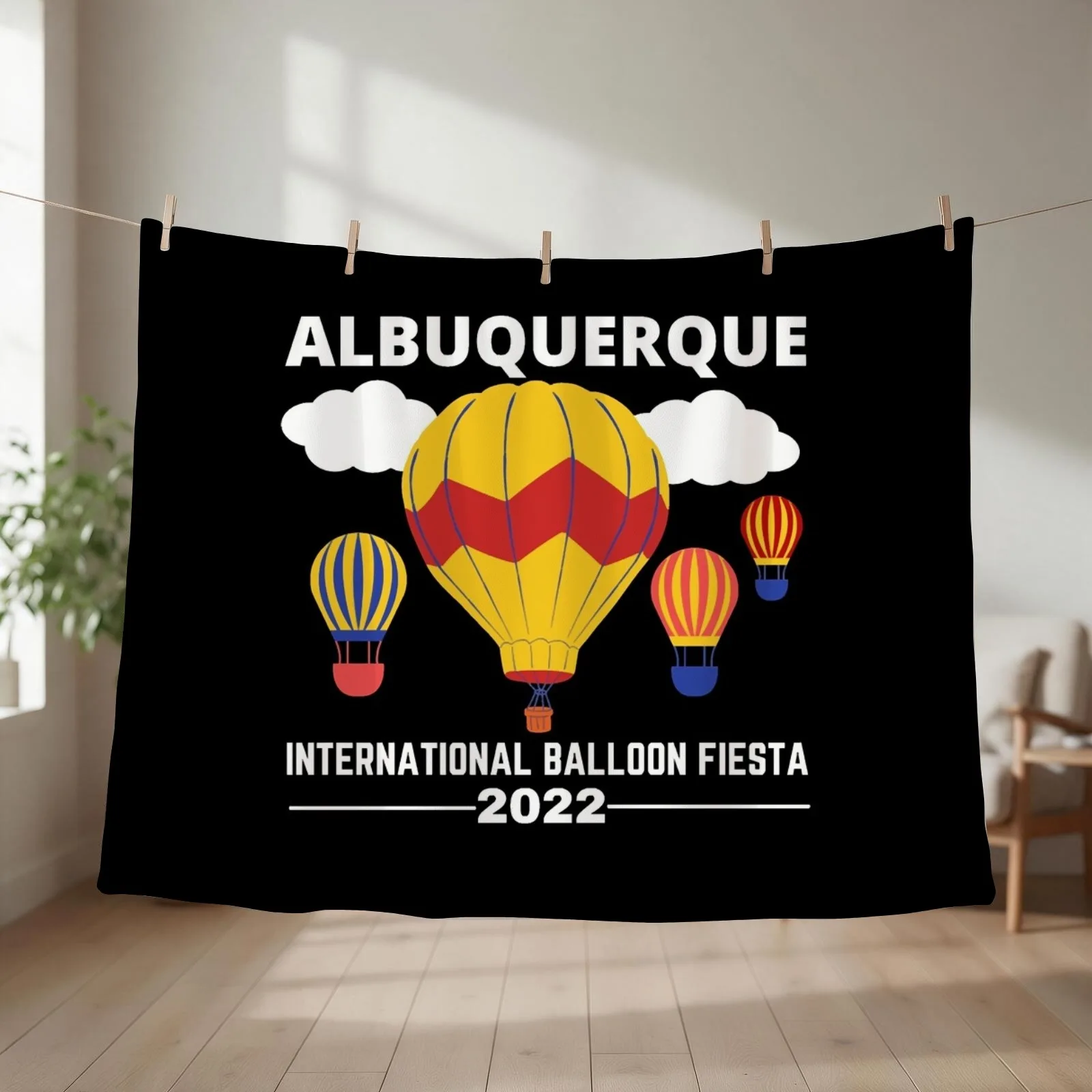 Albuquerque Balloon Fiesta 2022 Throw Blanket Luxury St Thermal heavy to sleep warm winter Blankets
