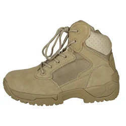 Yakeda-zapatos de seguridad para hombre, botas de tobillo tácticas para deportes al aire libre, senderismo, Trekking