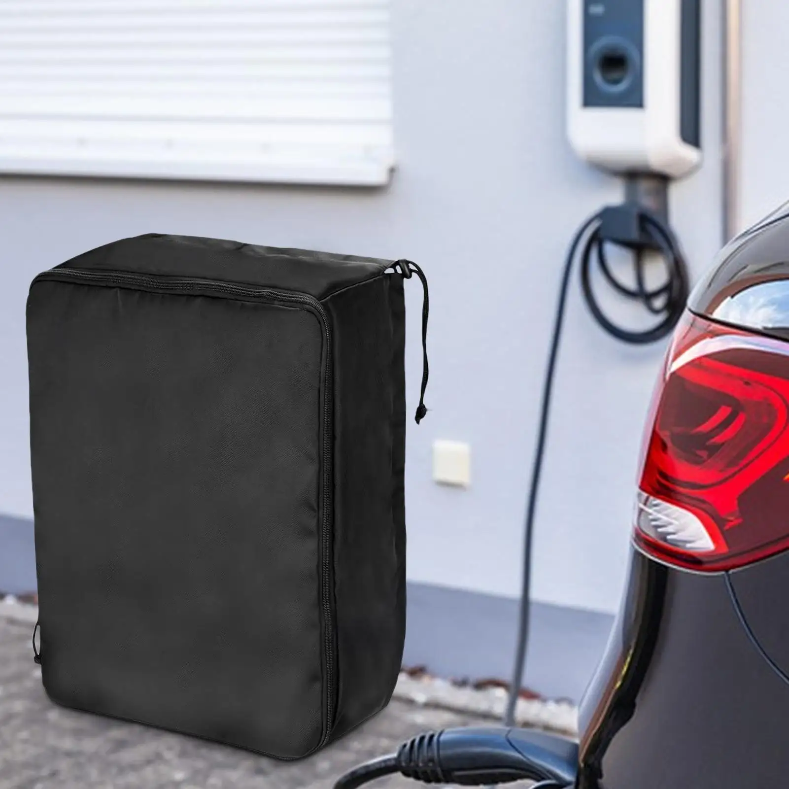 Electric Vehicle Charging Station Cover UV Protection Protector Bag Outdoor Wall-Mounted Charger Rain Covers for Home Garage