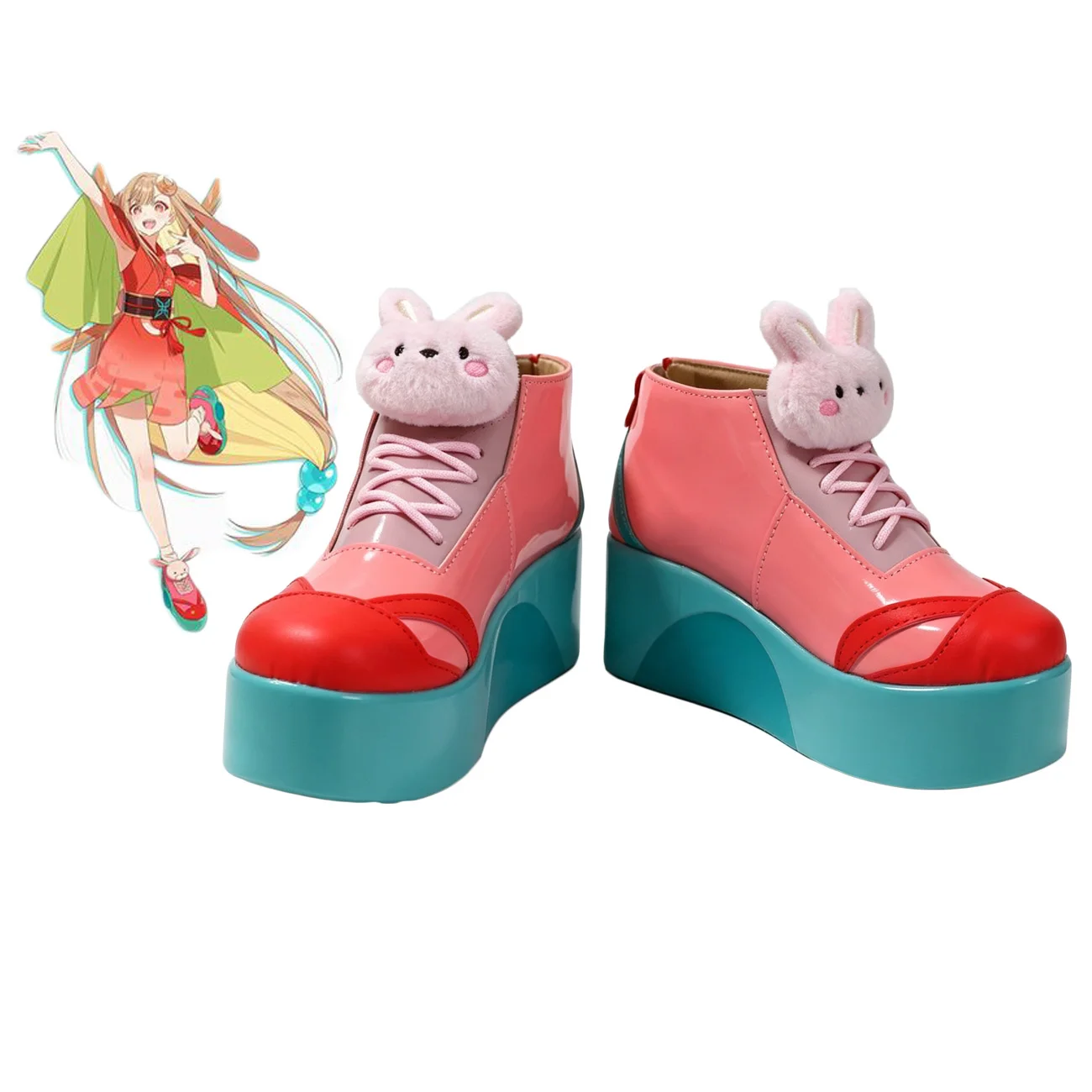 Cosmic Princess Kaguya Cosplay Boots High Platform Shoes Custom Made Any Size
