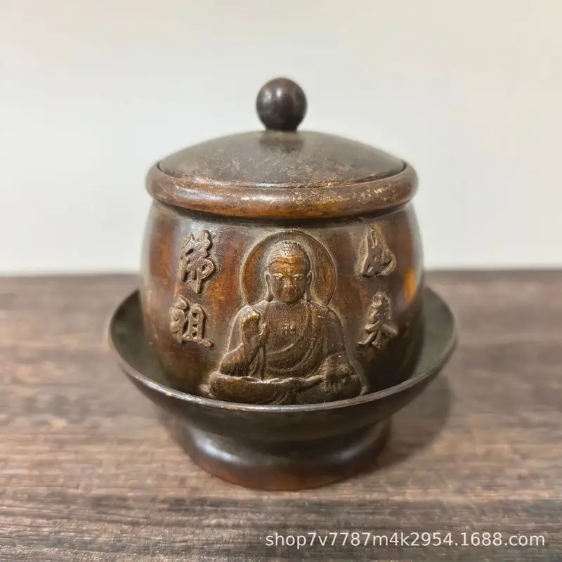 Brass crafts, copper cup, Buddha statue, home decoration ornaments