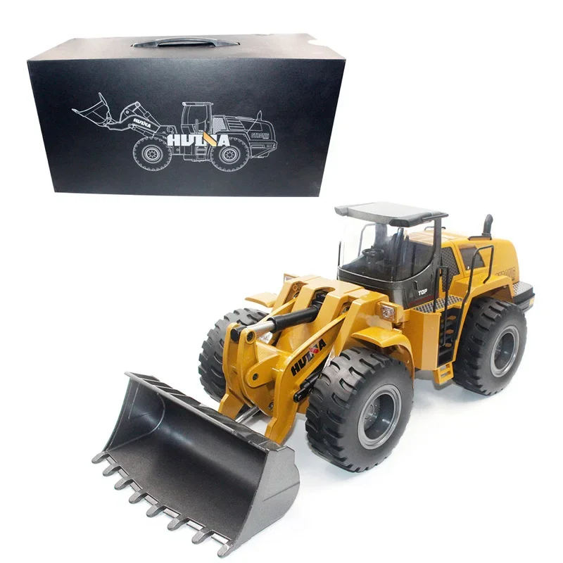 

1:14 Huina 1583 Alloy Version 22-channel Remote Control Bulldozer 2.4g Wireless Large Remote Control Car Engineering Loader Toy