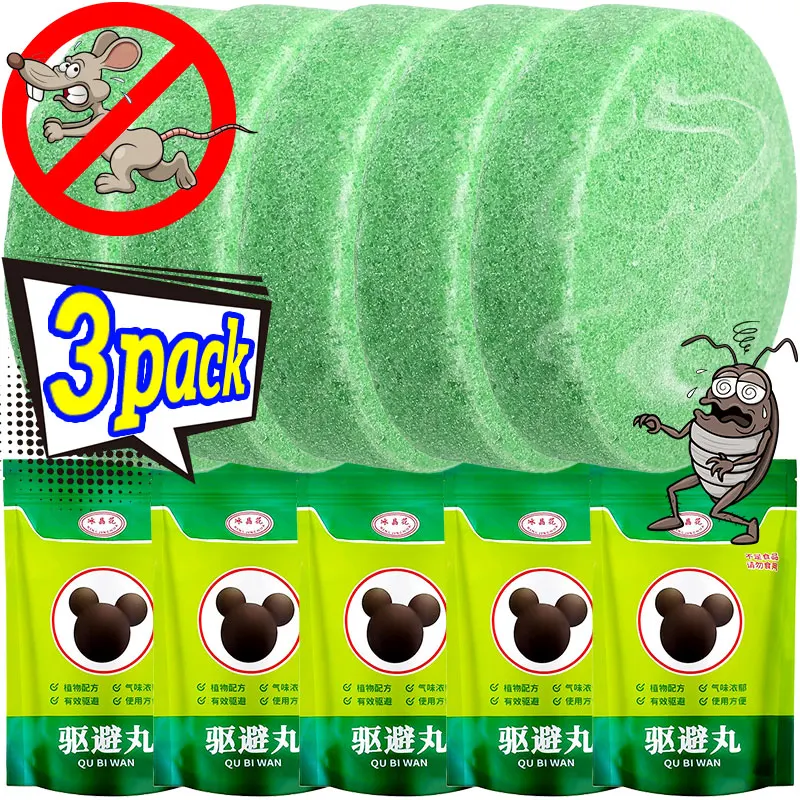 Pastillas Repelentes de Ratas con Aroma Fuerte, Pastillas Repelentes de Insectos, Disuasivo Humano, No Tóxico, de Larga Duración, Control de Plagas para el Hogar, Cocina y Garaje