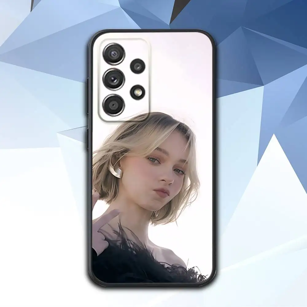 حافظة هاتف لهاتف سامسونج S 25,24,23,22,30,21,10,9,Ultra,Plus,Lite,FE,4,5 G حافظة Soft E-Emma Actor M-Myers باللون الأسود