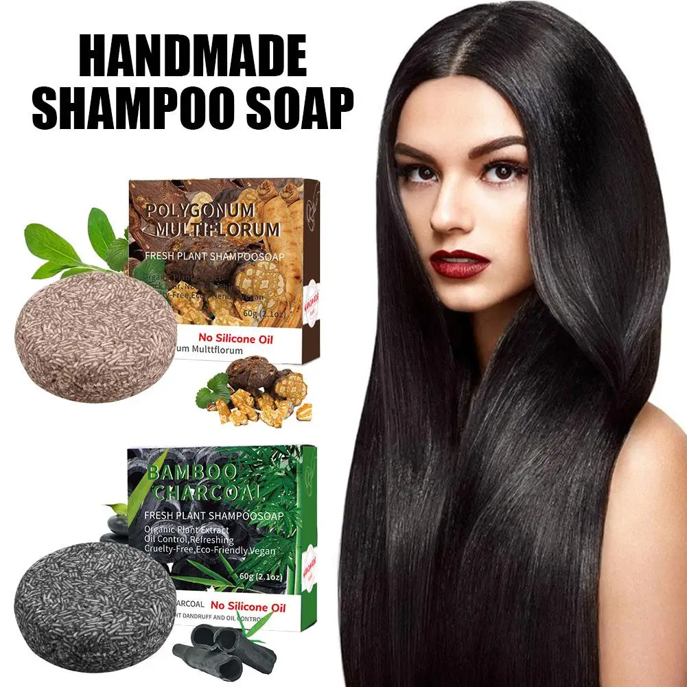 80g sapone per capelli oscurante Shampoo Bar riparazione grigio colore bianco Shampoo nero tintura per capelli sapone lucido capelli grigio naturale M3Z2