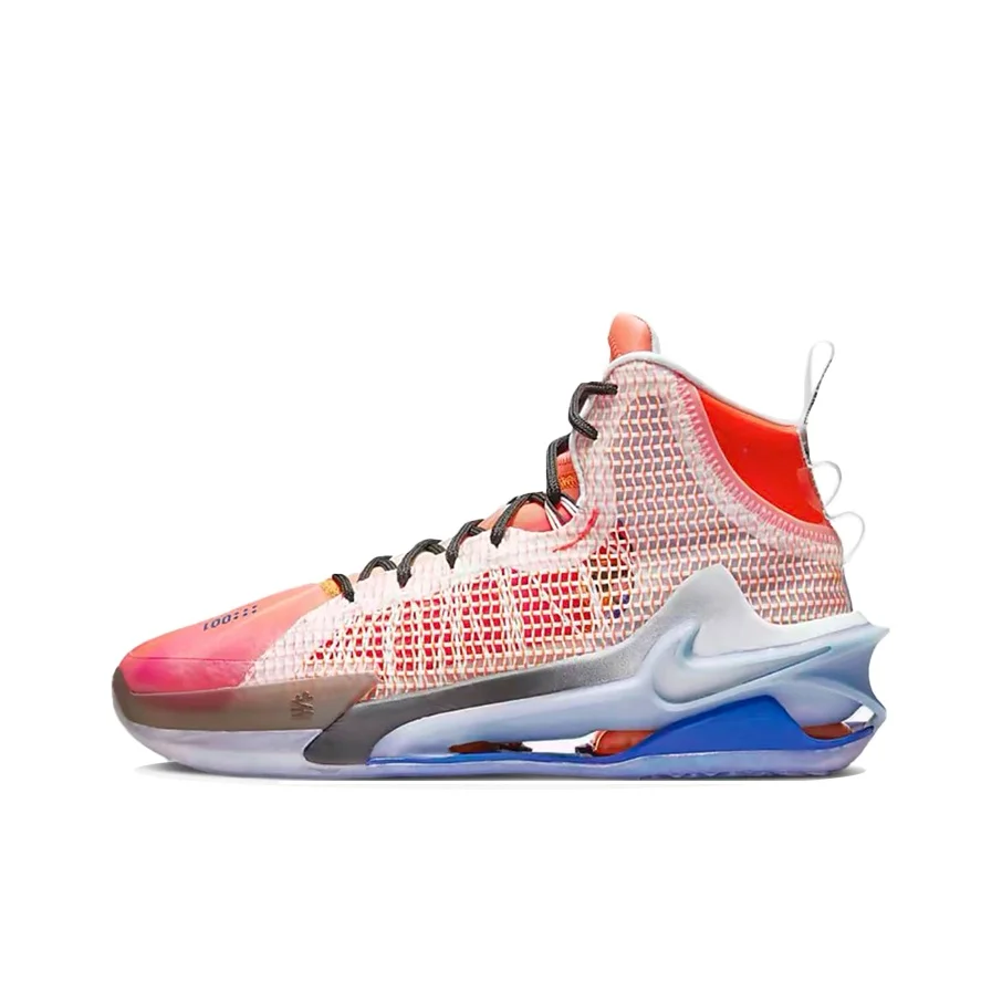 Nike Air Zoom GT Jump Ep Basketball Shoes Unisex High Top Orange/Blue/White/Gray DO6326-640