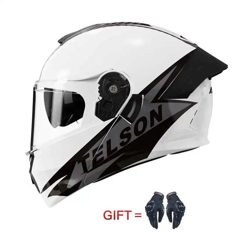 

Safety Modular Helm Motocross helmet NEW Flip Up Motorcycle Helmet Full Face Double Lens Unisex Helmet Cross Section Helmet