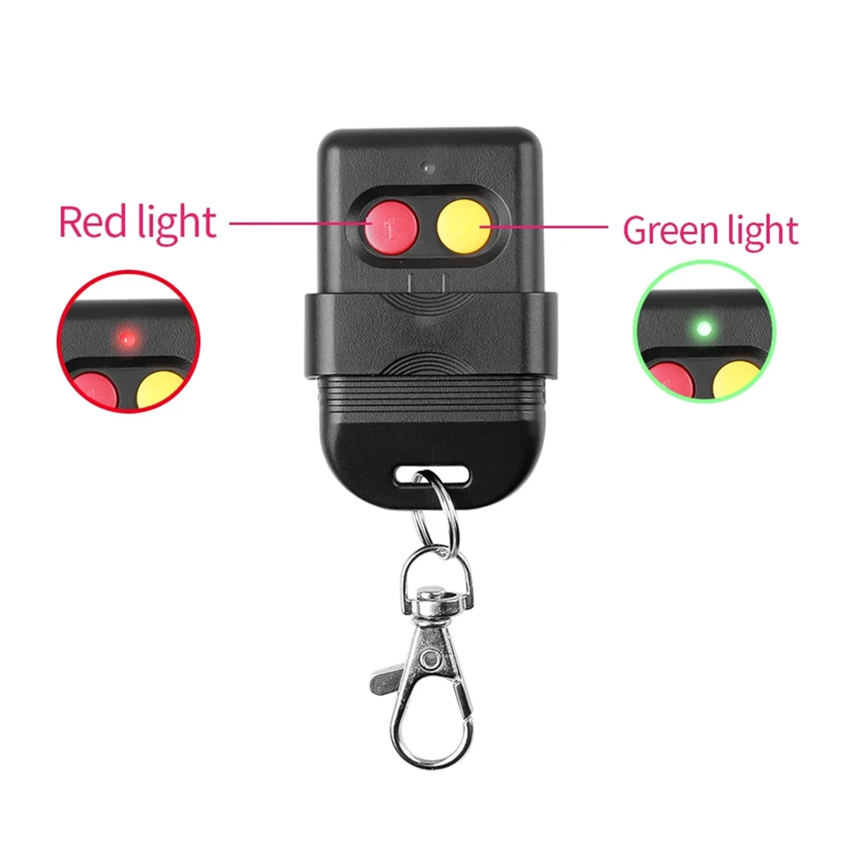 

2025+Smart Copy Remote Control Fixed Code 2 Channel Duplicator for Garage Door Opener or Alarm System 330MHz