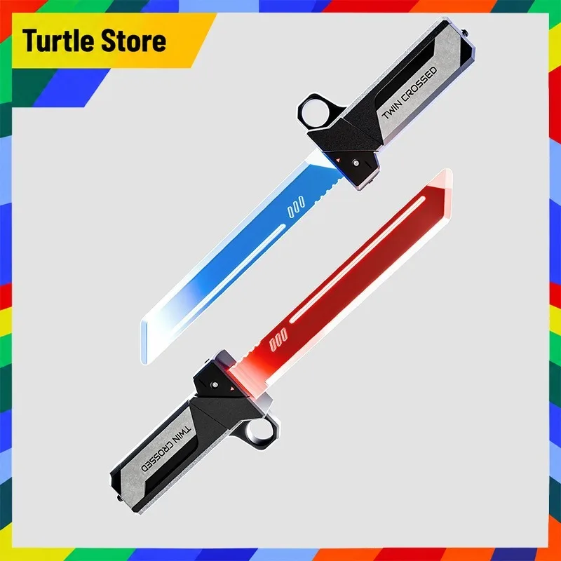 Insertion Extension Luminous Sword Acrylic Glow Display Prop Retractable Light Up Blade Model for Cosplay Party Prop Decoration