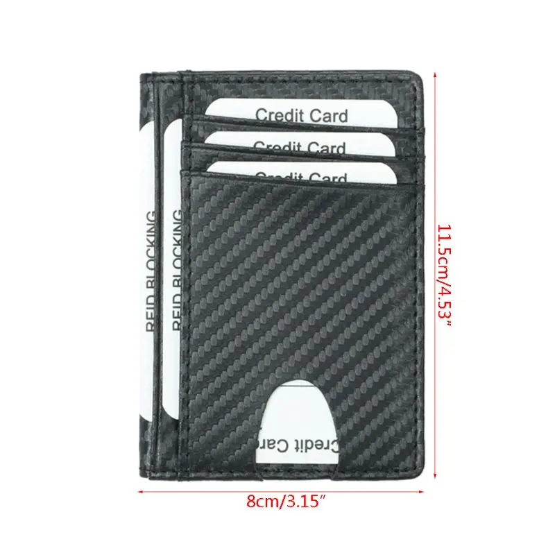 Men PU Leather Credit Card Driver License Holder Cards for Case Pocket Wall