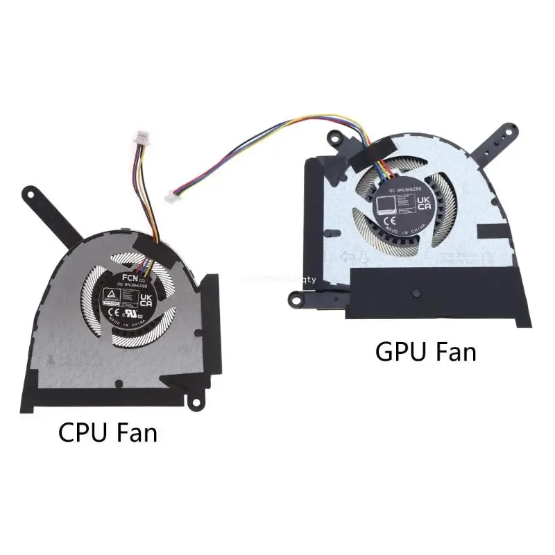 CPU/GPU Fan Laptop Cooling Fan 5V 0.5A 4-pin 4-wires OEM for ASUS TUF F15 FX517 FX517Z FX517ZC Laptop Part Dropship