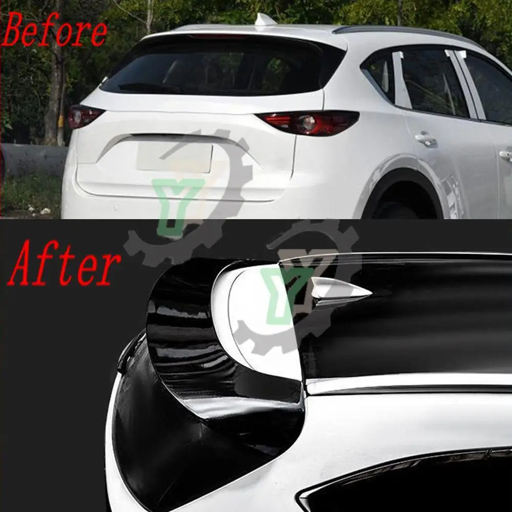 High Quality ABS Plastic Car Rear Roof Spoiler Trunk Wing Lip Boot Cover For Mazda CX-5 CX 5 2017 2018 2019 2020 2021 2022