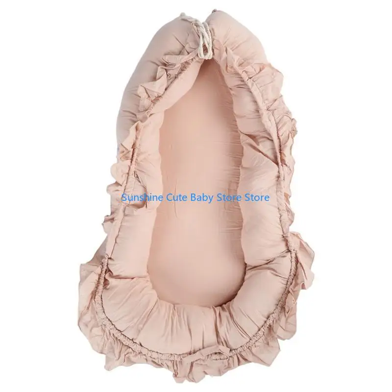 C5AF في السرير وسادة السرير للرضع المحمولة انفصال سرير سفر متعددة الأغراض عش الطفل فراش للاستخدام المنزلي والخارجي