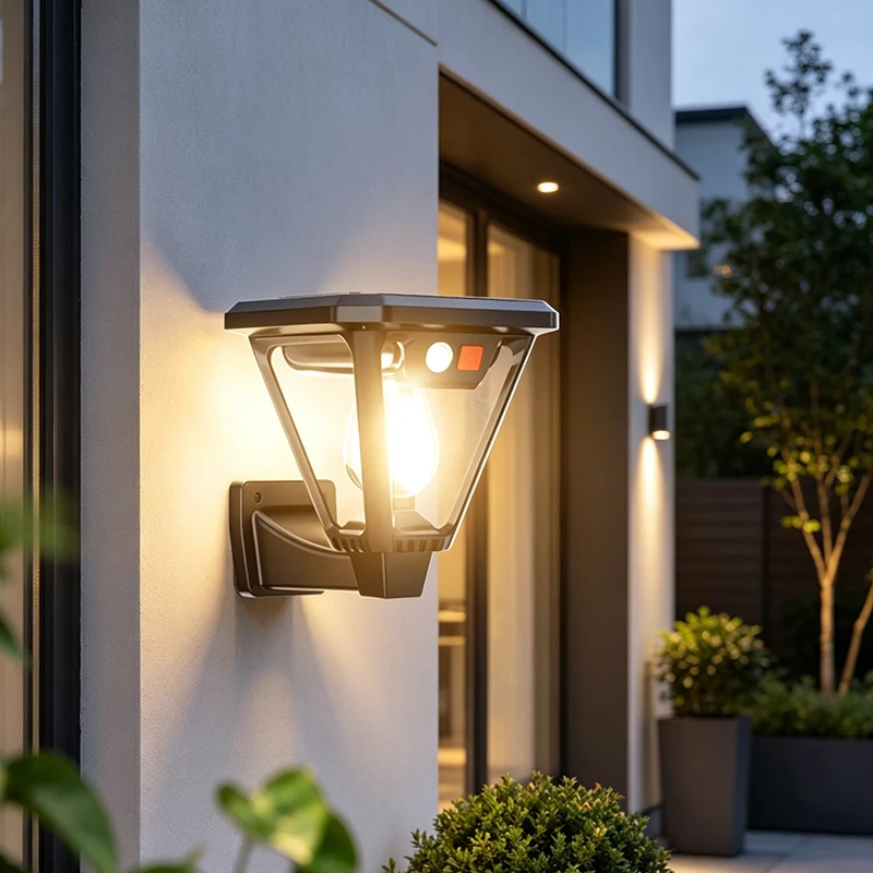 Lámpara Solar Impermeable con Luz LED