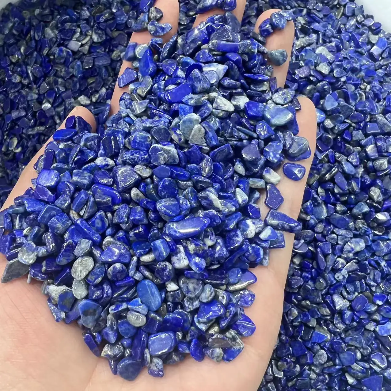 Natural Stone Gravel Quartzs Lapis Lazuli Chips Minerals Reiki Healing Tumbled Specimen Stone Home Aquarium Decoration