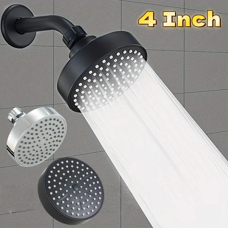 

10cm High Pressure Shower Head 4Inch Sprayer Adjustable Rainfall Shower Head Sprayer Bathroom Fixture Faucet Replacement Part
