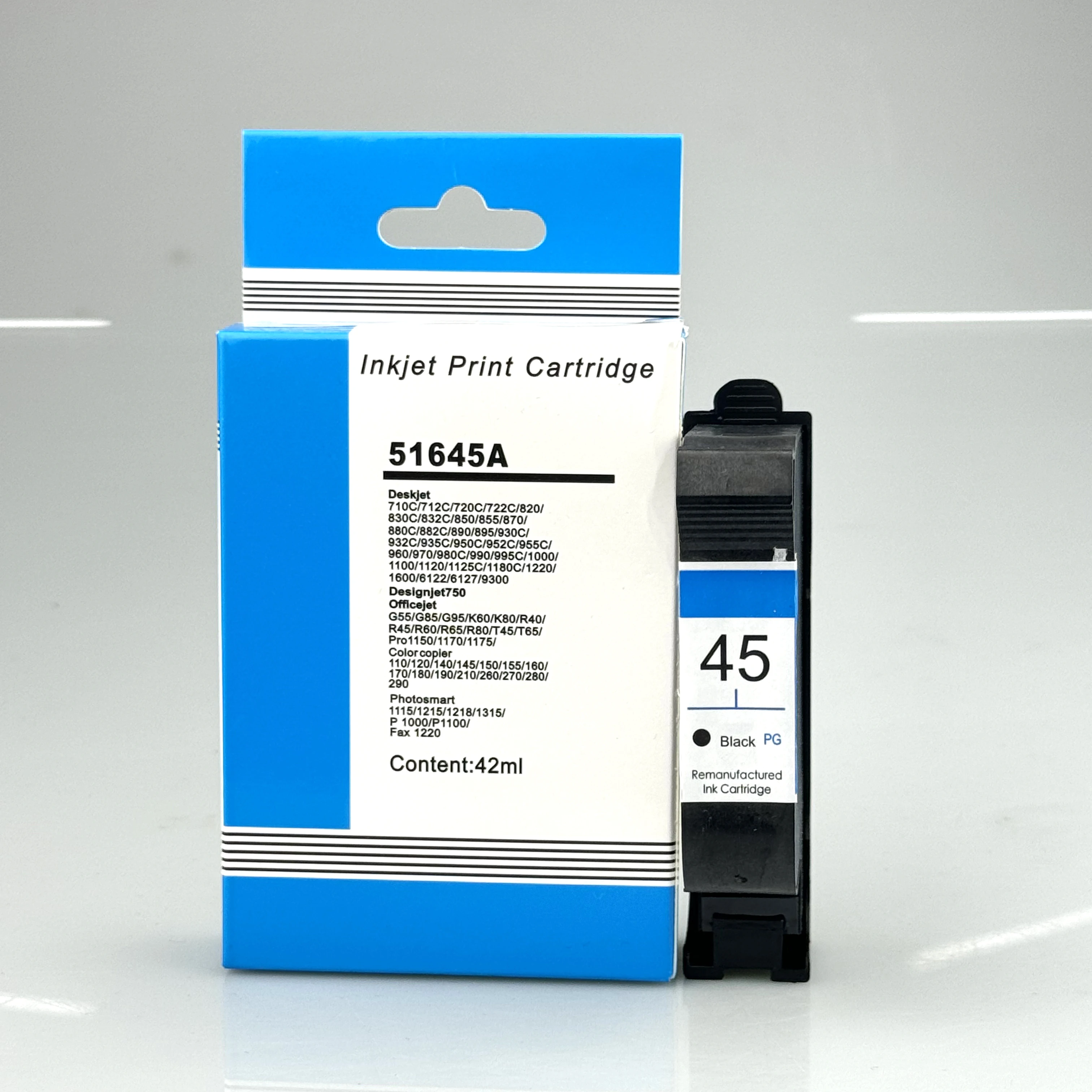 

Для HP45 hp45 картридж струйный плоттер восстановленный черный струйный 51645A 45a для принтера Deskjet 710c