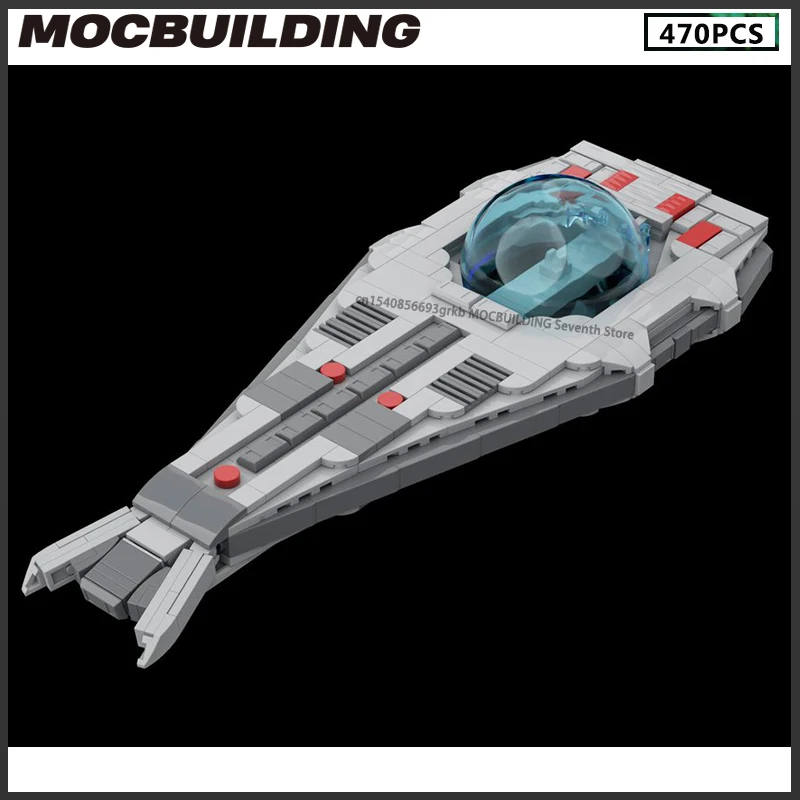 Famous Space Movie Series Model Starships MOC Buildding Blocks DIY Assembly Bricks Creative Battle Ship Toys Collection Gifts