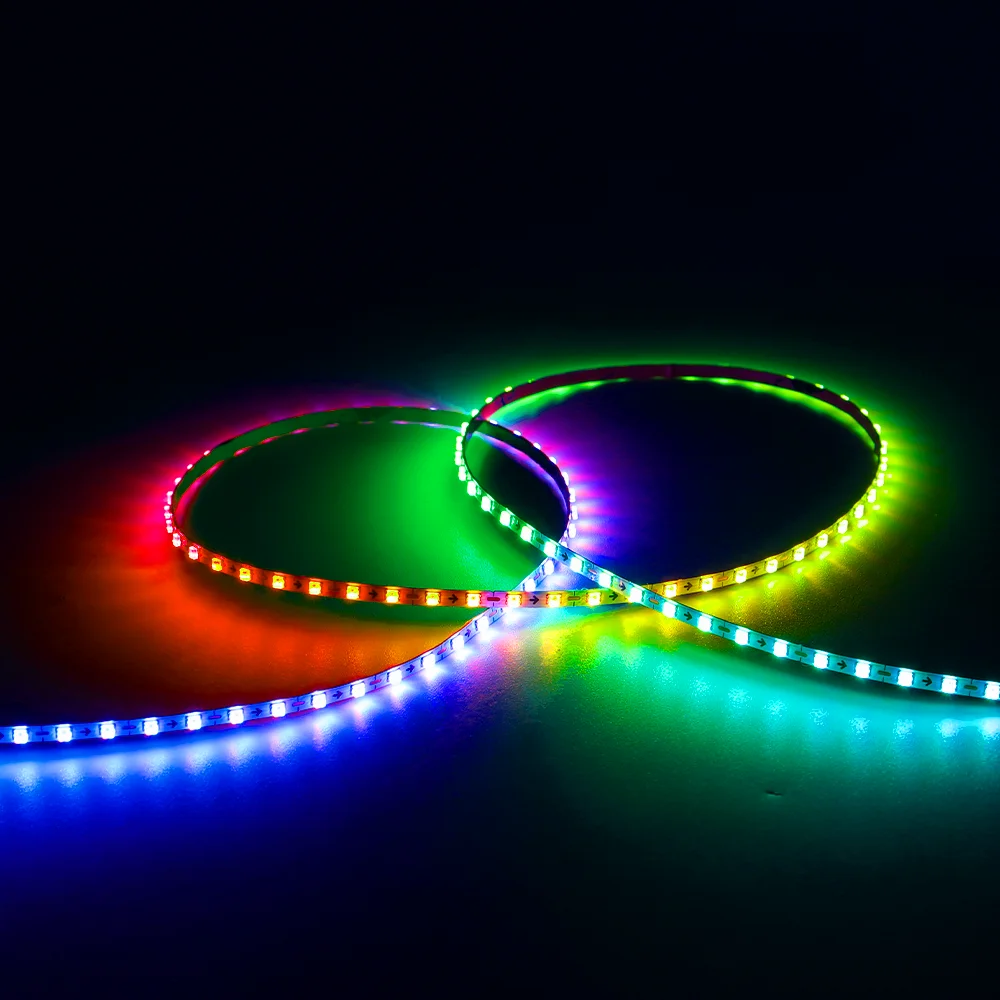 DC5V/12V RGB Dream color changing led Strip Lights WS2812 2020 Ultra Narrow 2.7mm 160Leds/m Smart individually addressable Digit